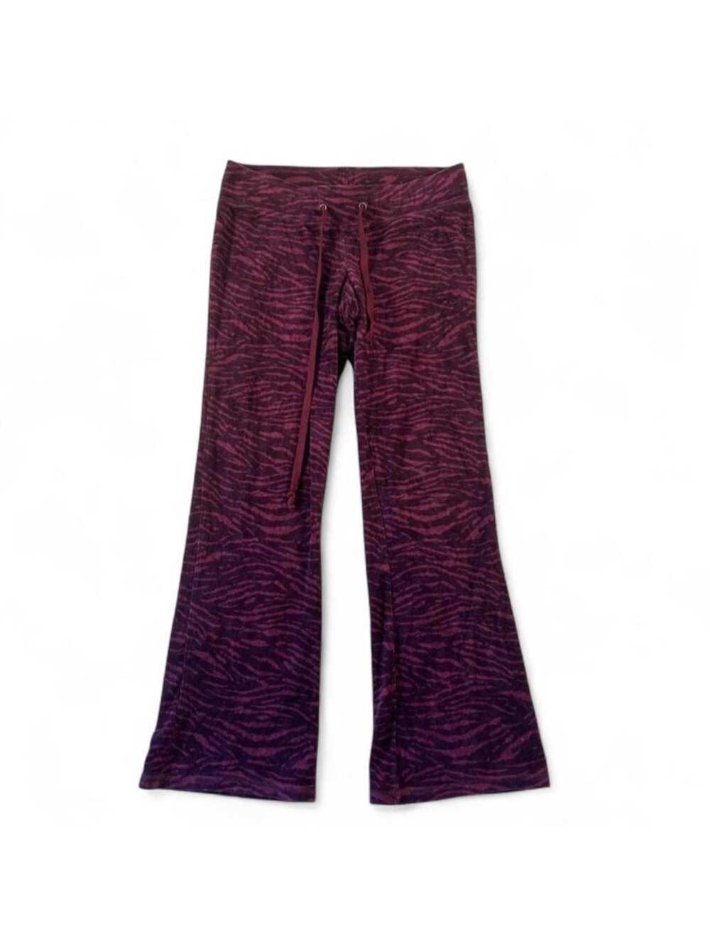 Vintage Y2K zebra print juicy couture lowrise flare tracksuit pants